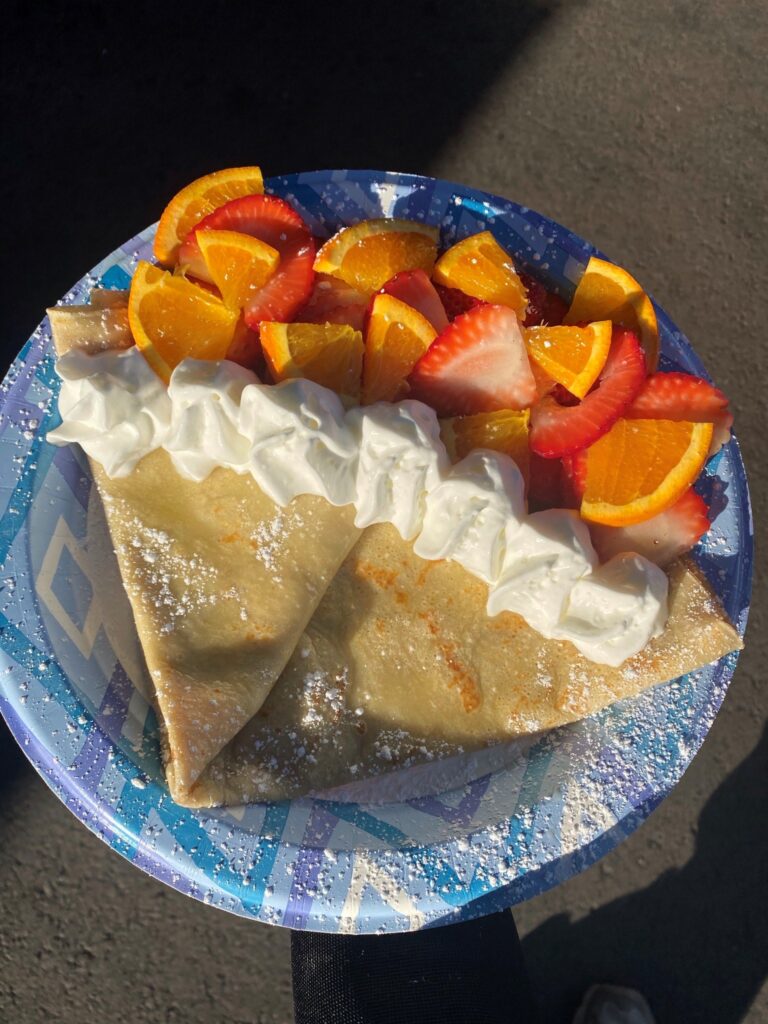 Sweet crepes with Fruit - Crepe Catering in San Diego